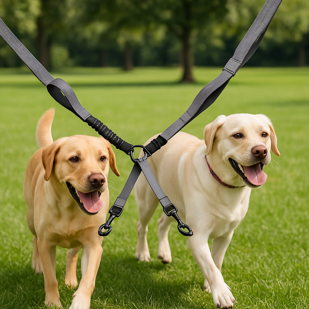 Laisse-double-pour-chien-gris
