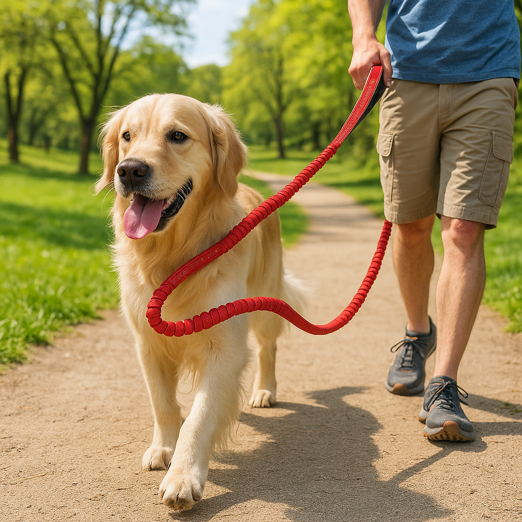 Laisse pour chien-Ceinture-de-sécurité-rouge