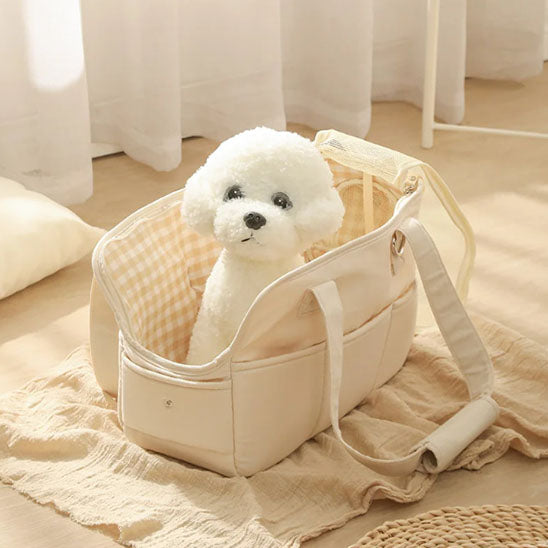 sac-de-transport-chien-à-une-epaule-beige-peluche