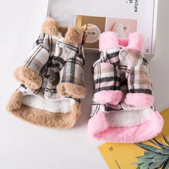 Manteau pour chien - treillis- 2 manteaux