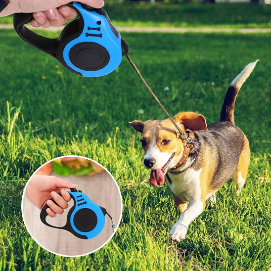 Laisse-Rétractable-Dog-Leash-bulle-bleu