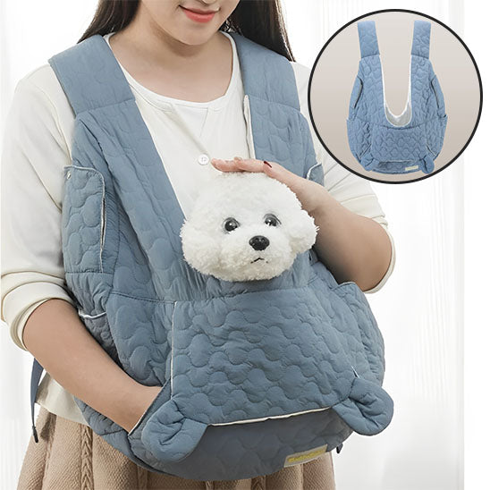 Sac-de-transport-chien-Kangourou-bleu-bulle