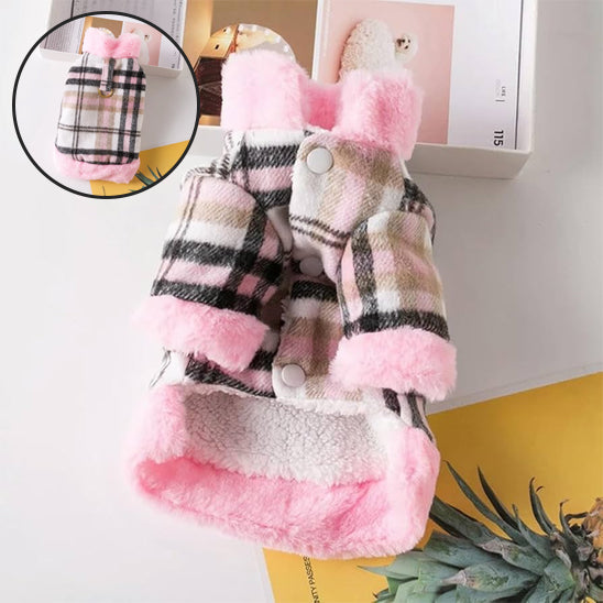 Manteau pour chien - treillis-de face et bulle