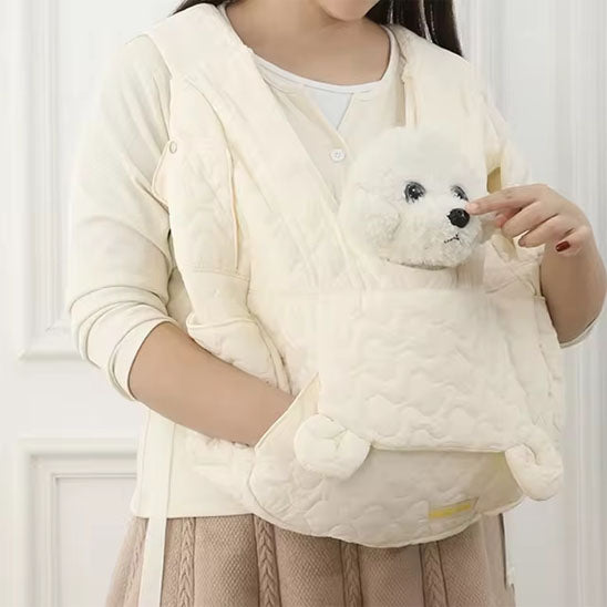 Sac-de-transport-chien-Kangourou-blanc
