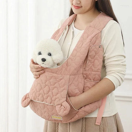 Sac-de-transport-chien-Kangourou-rose