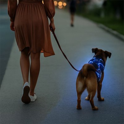 Harnais-chien-Confort-sécurisé-led