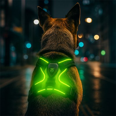 Harnais-chien-Confort-sécurisé-led