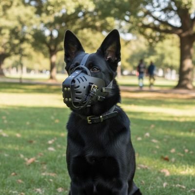 Muselière-pour-chien-Panier-sécurisé