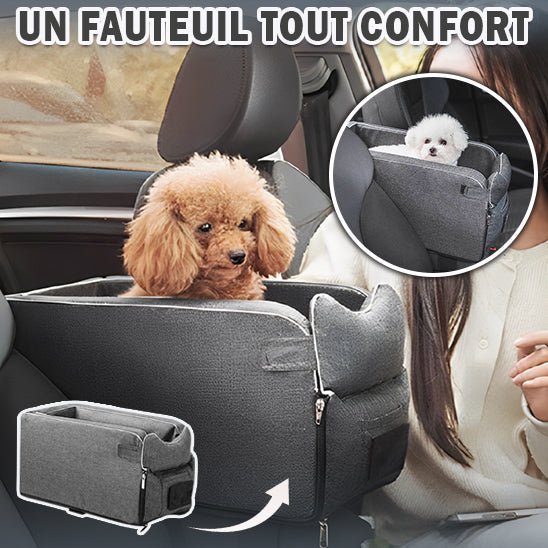 Siège auto pour chien - Chienspassionnes