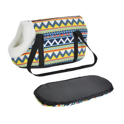 Sac-de-transport-pour-chien-bandouillere-colorée-fond-renforci