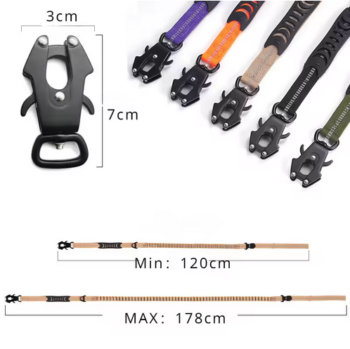 Laisse pour chien-Ceinture-de-sécurité-longueur