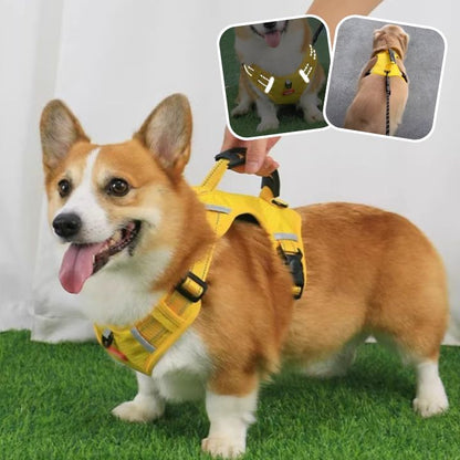 harnais-anti-traction-chien-jaune