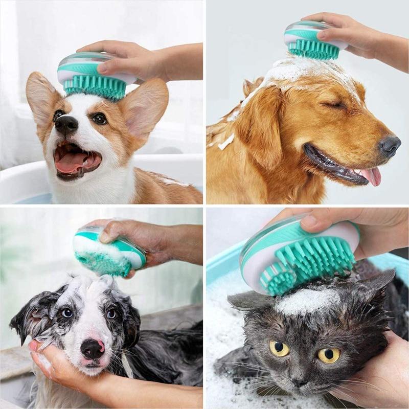 BrossyDog™ - Brosse de bain pour animaux 2 en 1 | chien - Chienspassionnes