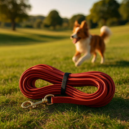 Longe-pour-chien-Longe-robuste-rouge-foncé