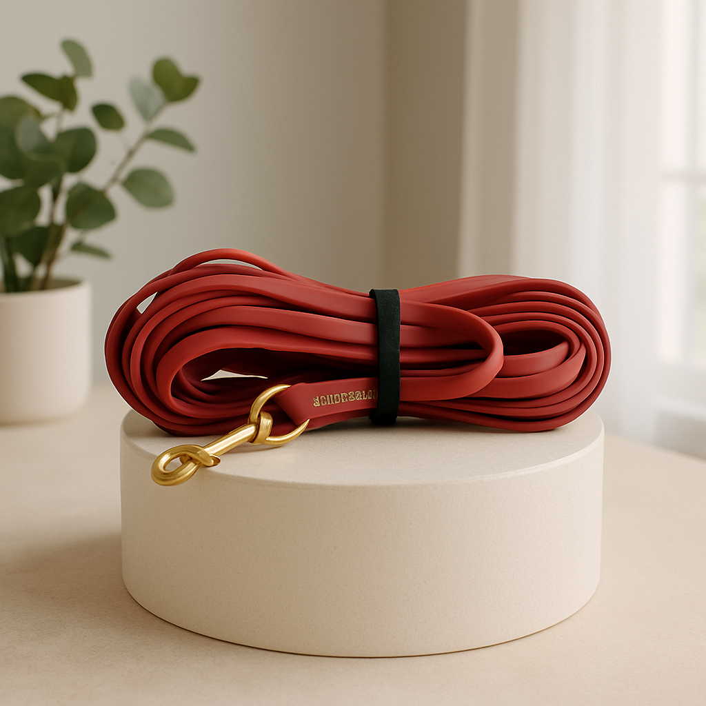 Longe-pour-chien-Longe-robuste-rouge-foncé