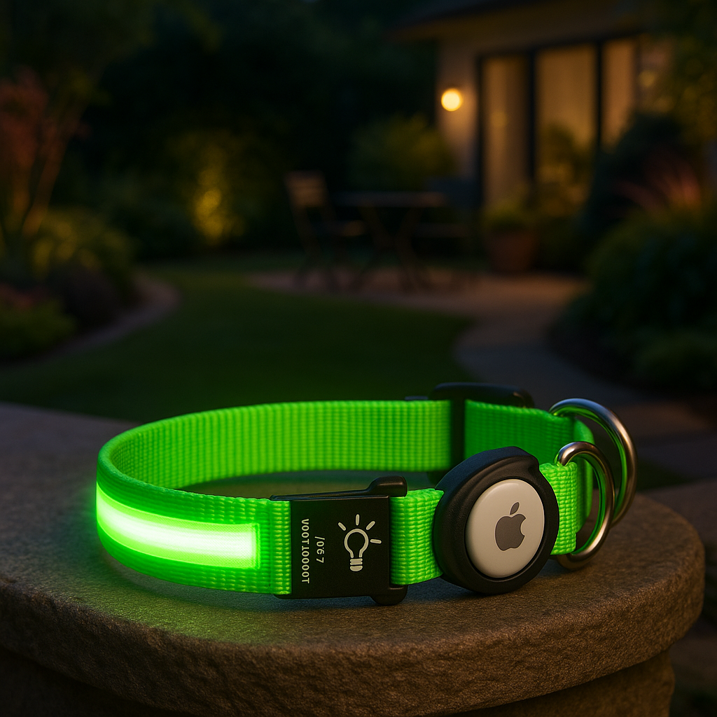 Collier-GPS-chien-Locatrack-vert-clair