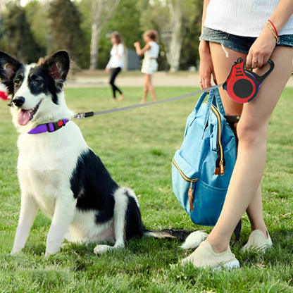 Laisse-Rétractable-Dog-Leash-rouge