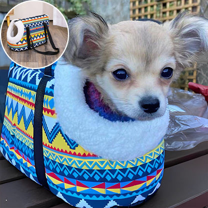 Sac-de-transport-pour-chien-bandouillere-colorée-chiot-bulle