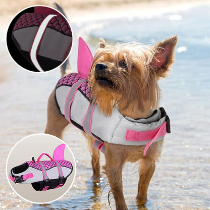 Gilet-de-sauvetage-chien-requin-réfléchissant