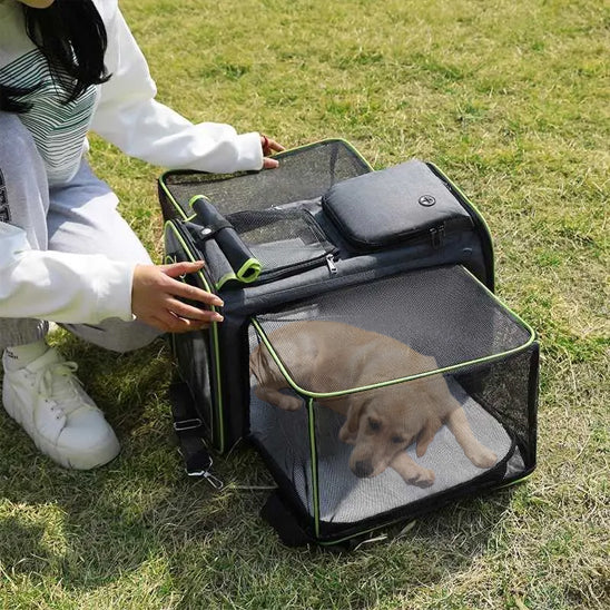 Sac de transport pour chien | Sac de camping-espace-ouvert-avec animal
