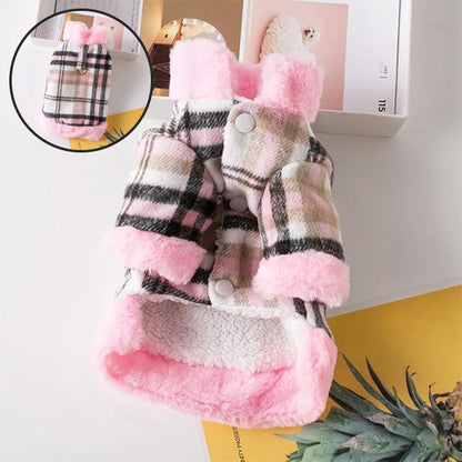 Manteau pour chien - treillis-de face et bulle