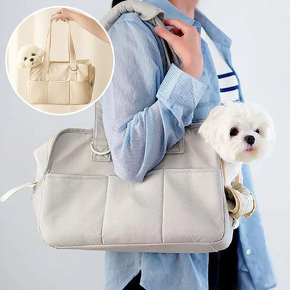 sac-de-transport-chien-à-une-epaule-blanc-bulle-soutenu