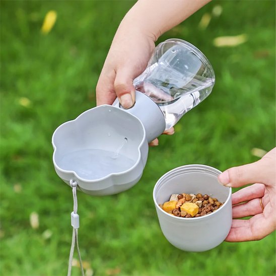 Gourde-pour-chien-Portable-trèfle