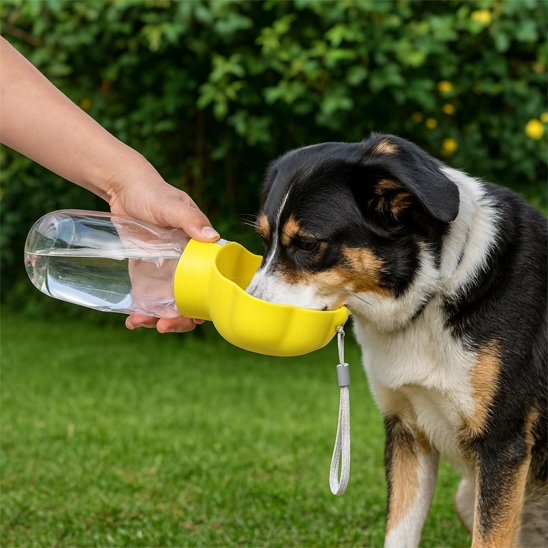 Gourde-pour-chien-Portable-trèfle