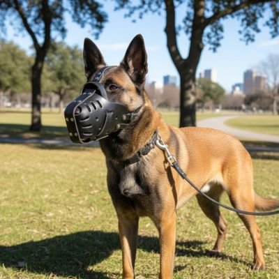 Muselière-pour-chien-Panier-sécurisé